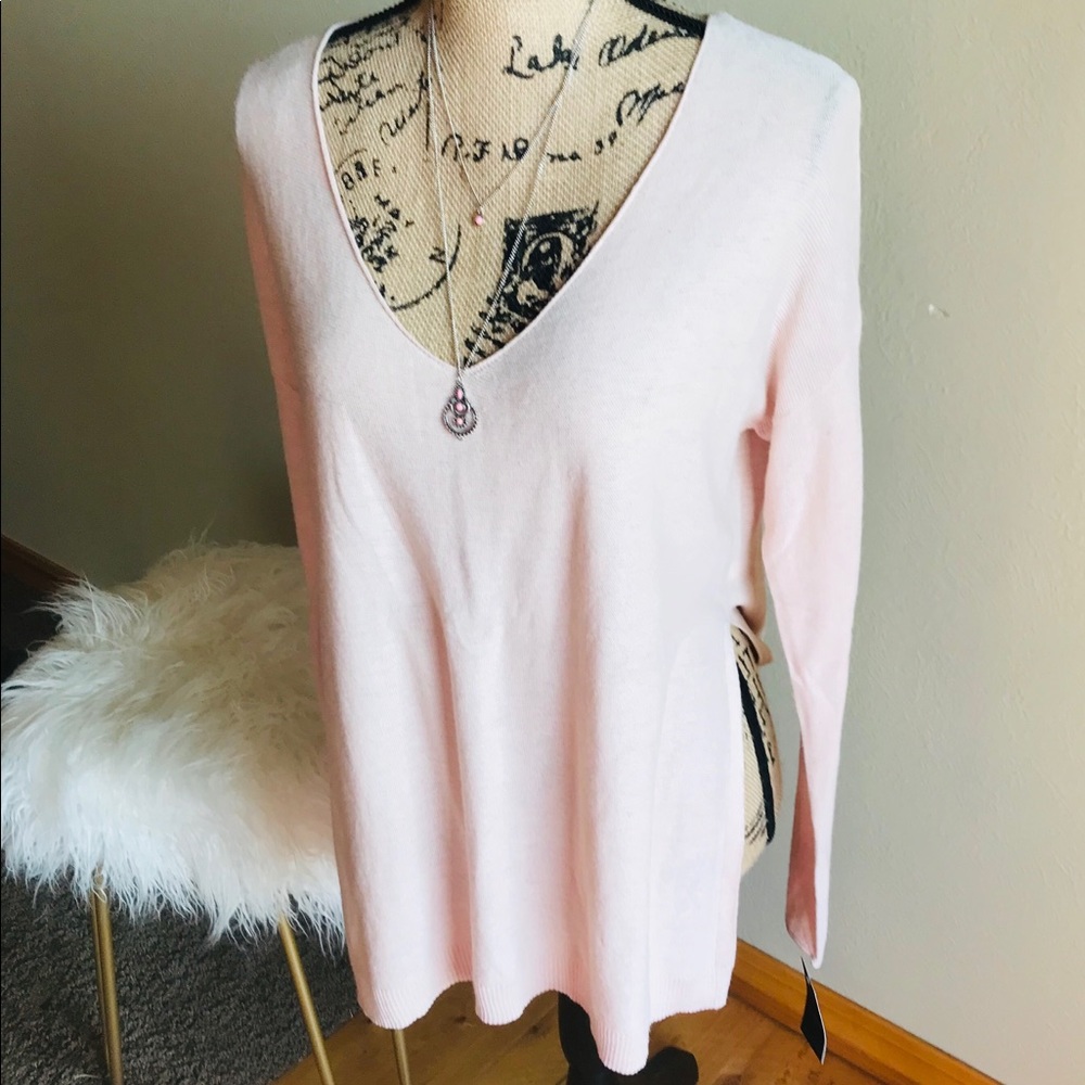 💜2/$15 Mossimo sheer pink top
